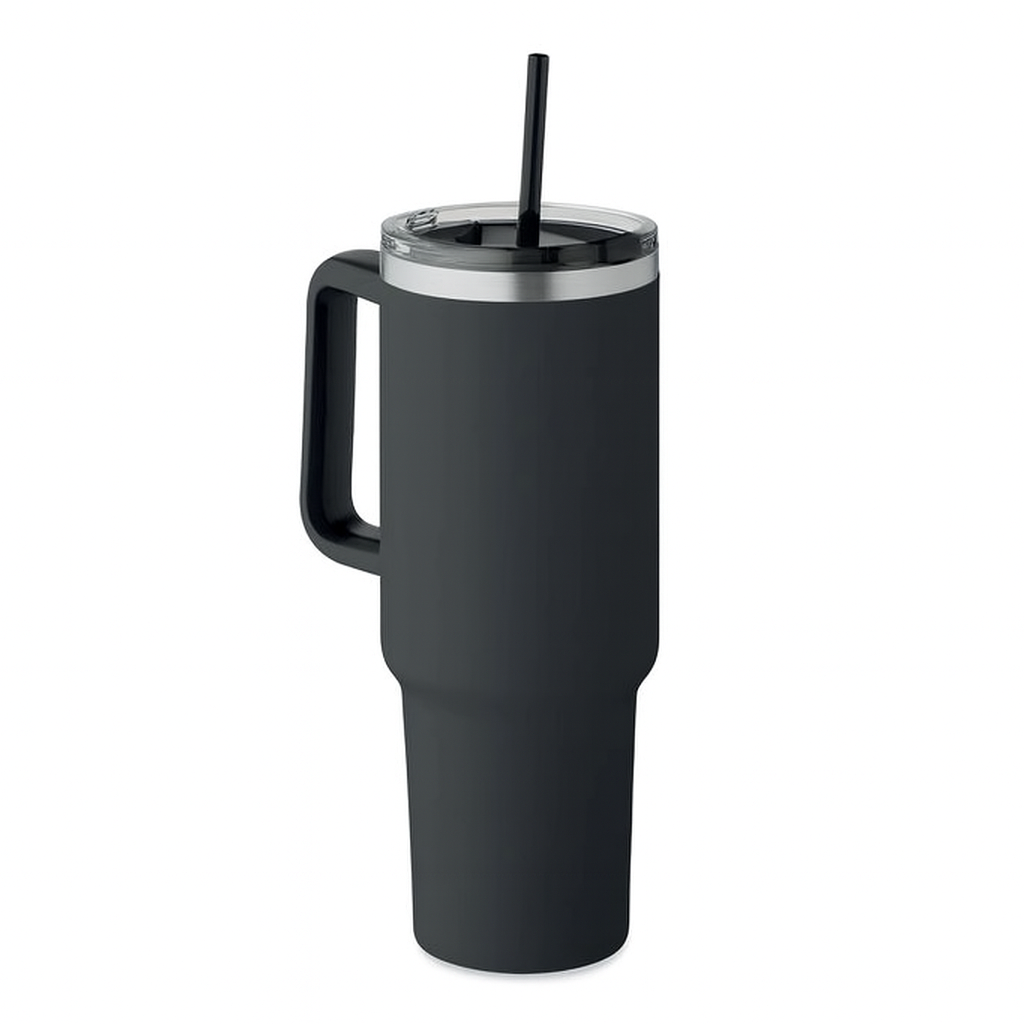 Tumbler 1,2 L Personnalisable – Gravure Laser Premium | Gourde avec Anse & Paille – Cadeau Unique